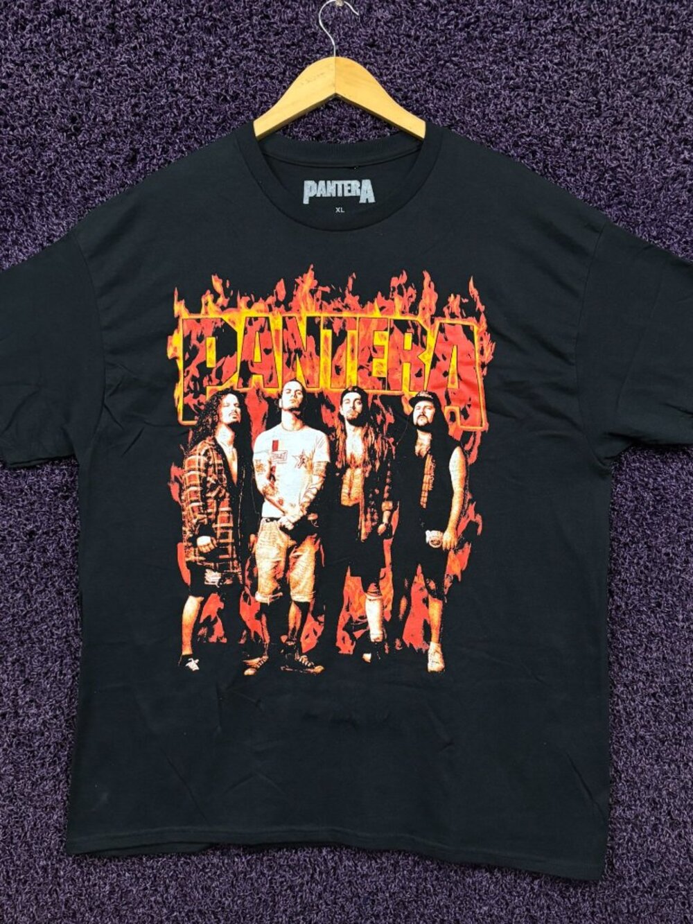 Pantera Cowboys From Hell Art Poster Groove Metal T-Shirt XL